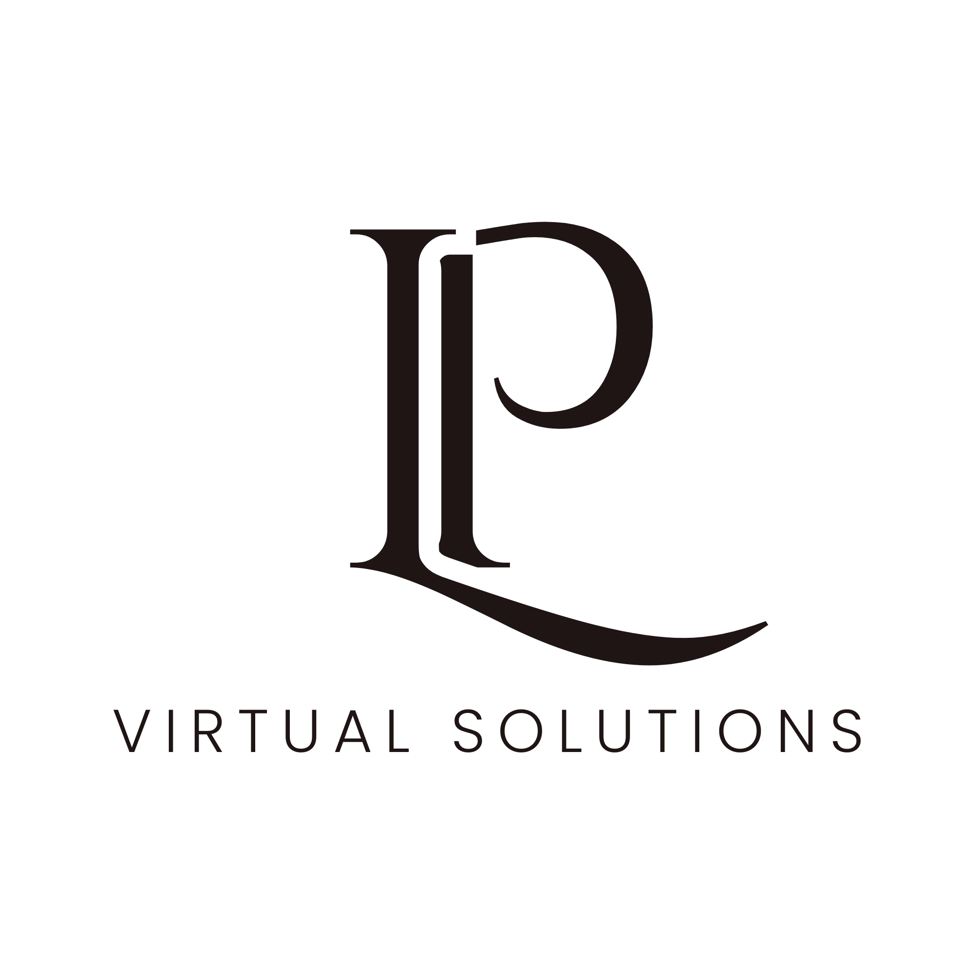 LP Virtual Solutions Logo Black Text